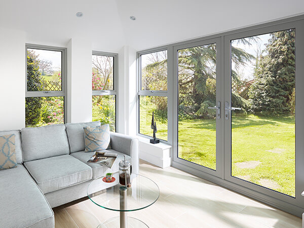 French doors in an extension