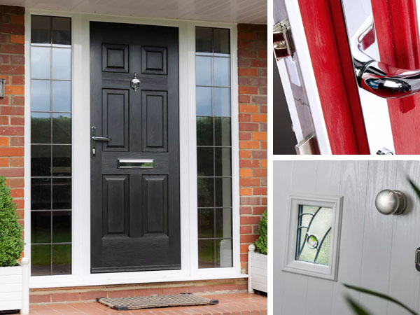 The different components of a composite door