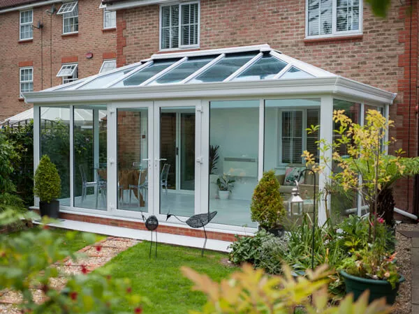 glass-to-floor conservatory