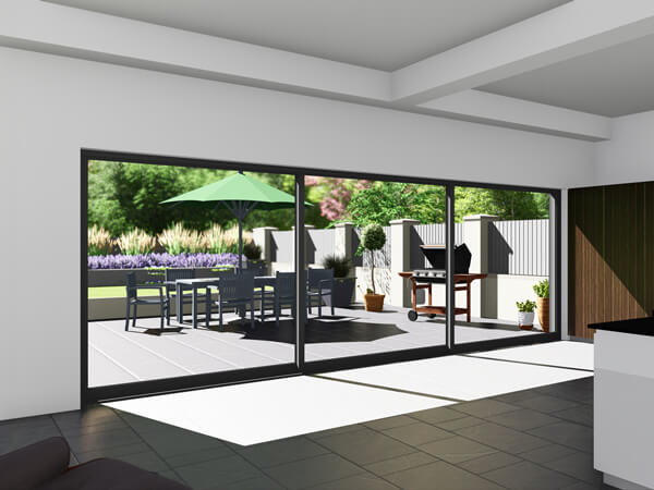 Triple Track Patio Doors