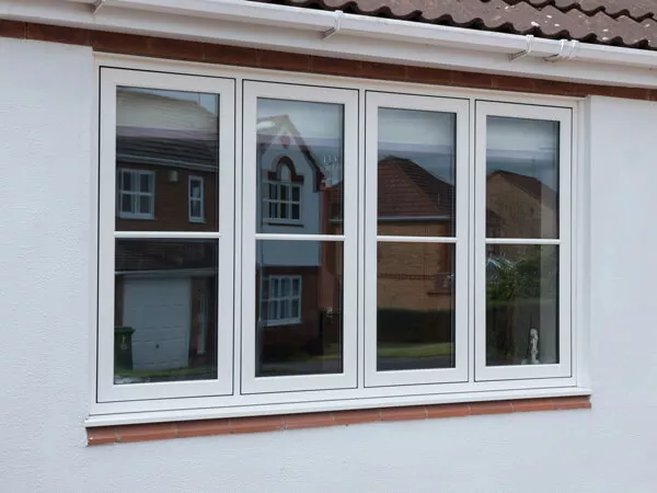 White Flush Casement Windows